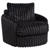 Sarco Corduroy Upholstered Swivel Accent Arm Chair Ivory